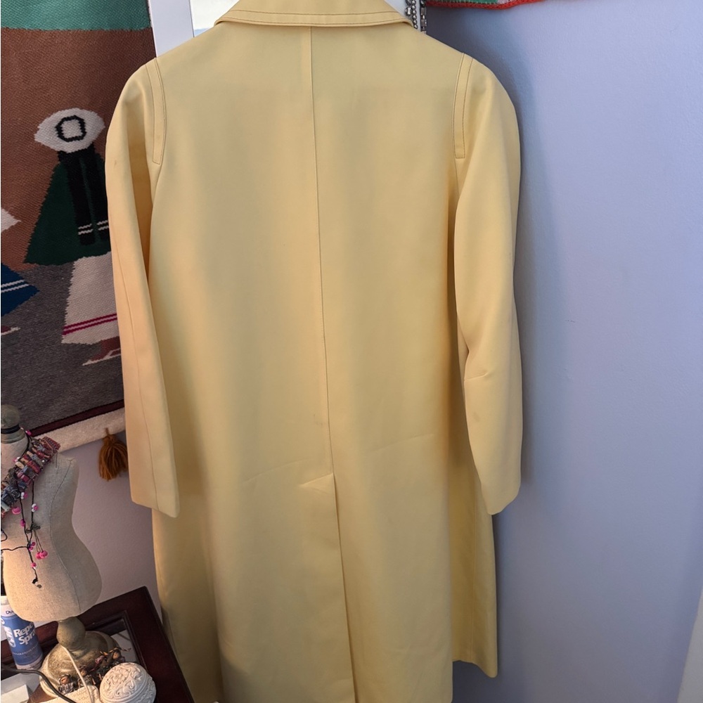 London Fog elegant lined  Yellow Women's trench coat - Picture 7 of 16